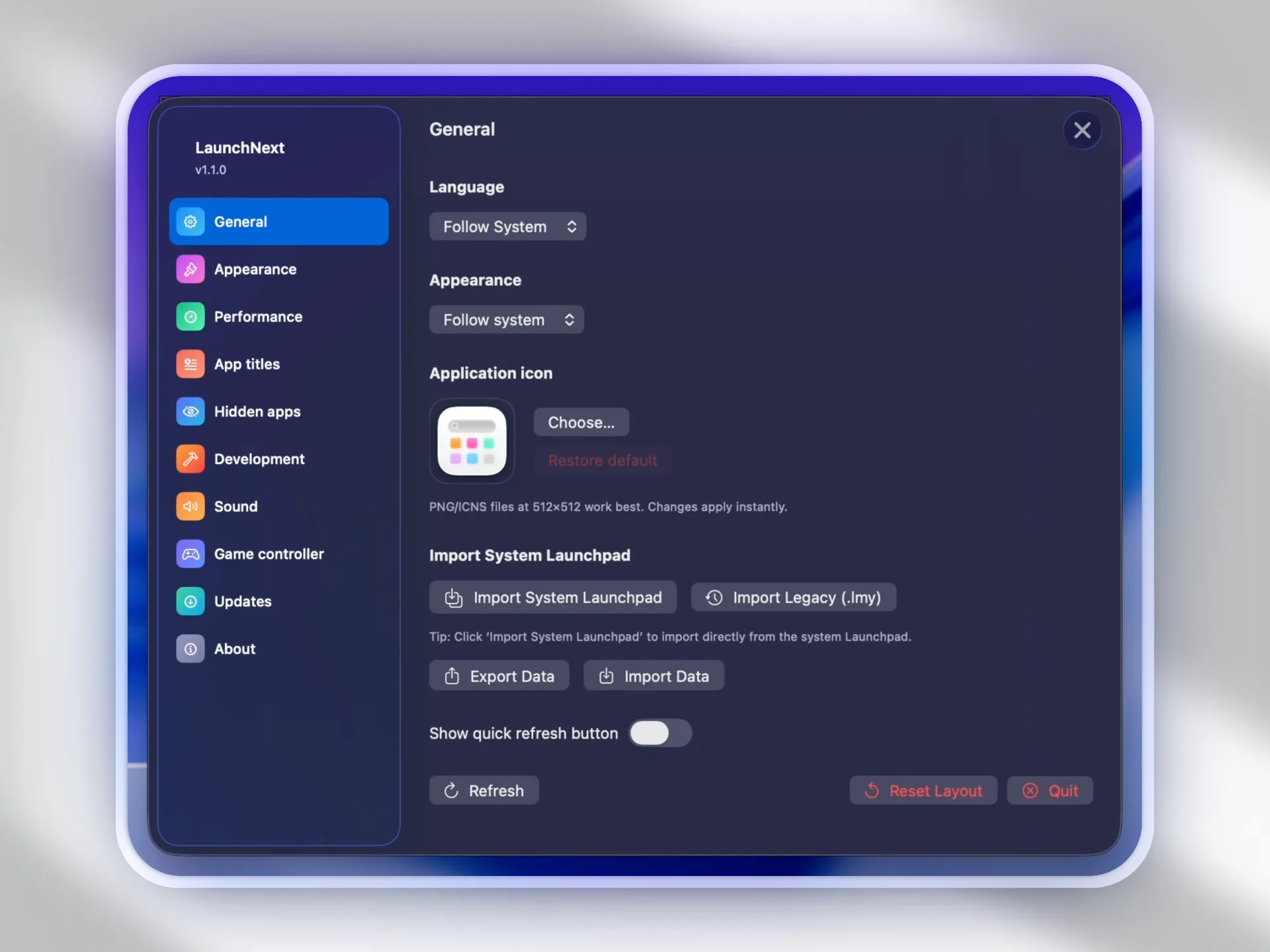 LaunchNext macOS Tahoe应用程序启动器软件